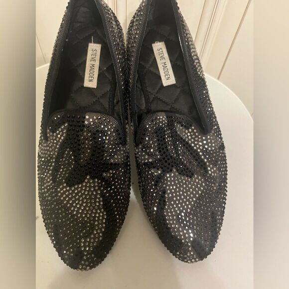 Steve Madden Caviarr Black Loafers Men’s Size 9 Studded Slip On Shoes main image 7